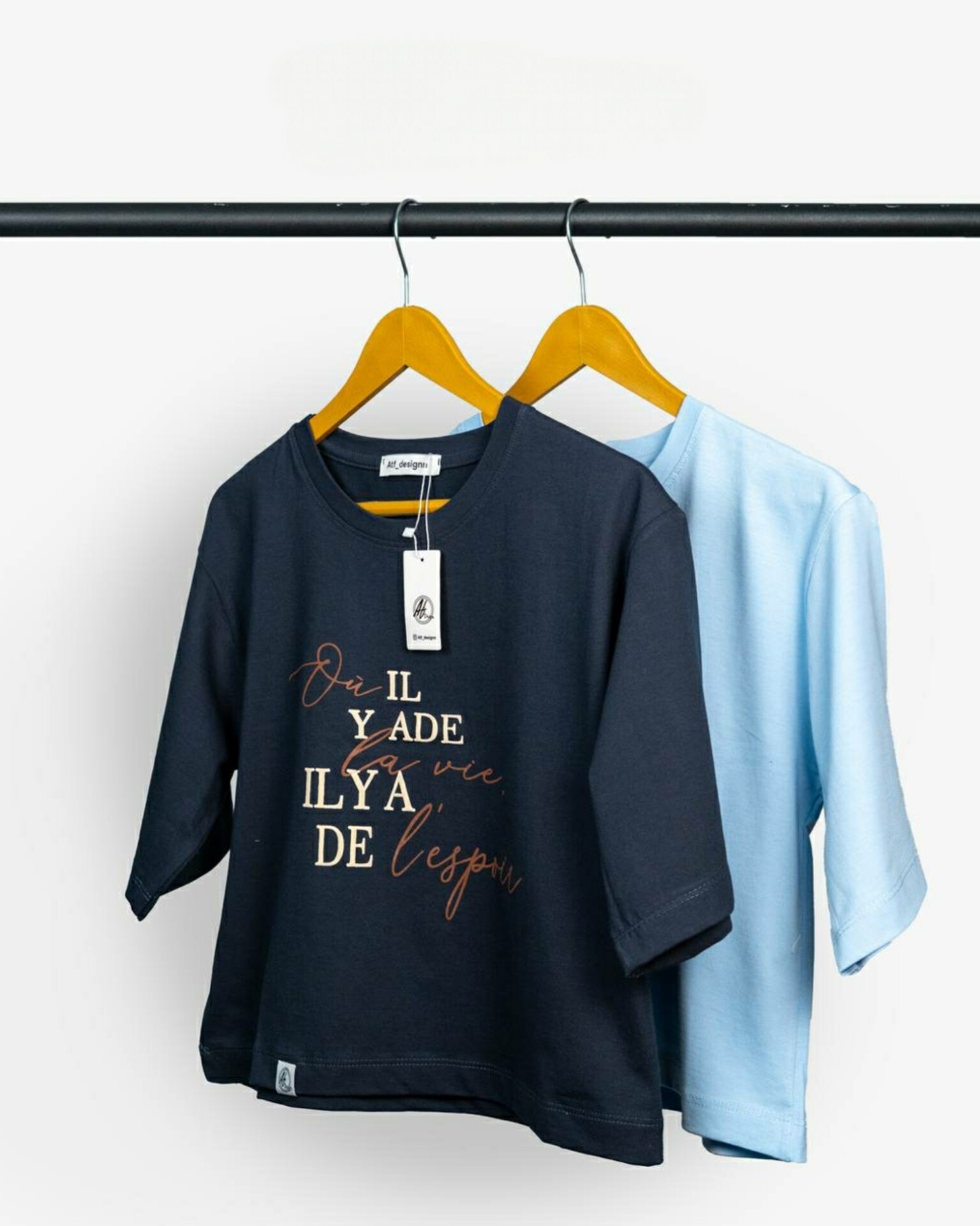 کراپ تیشرت نخ پنبه با چاپ ژول با کیفیت