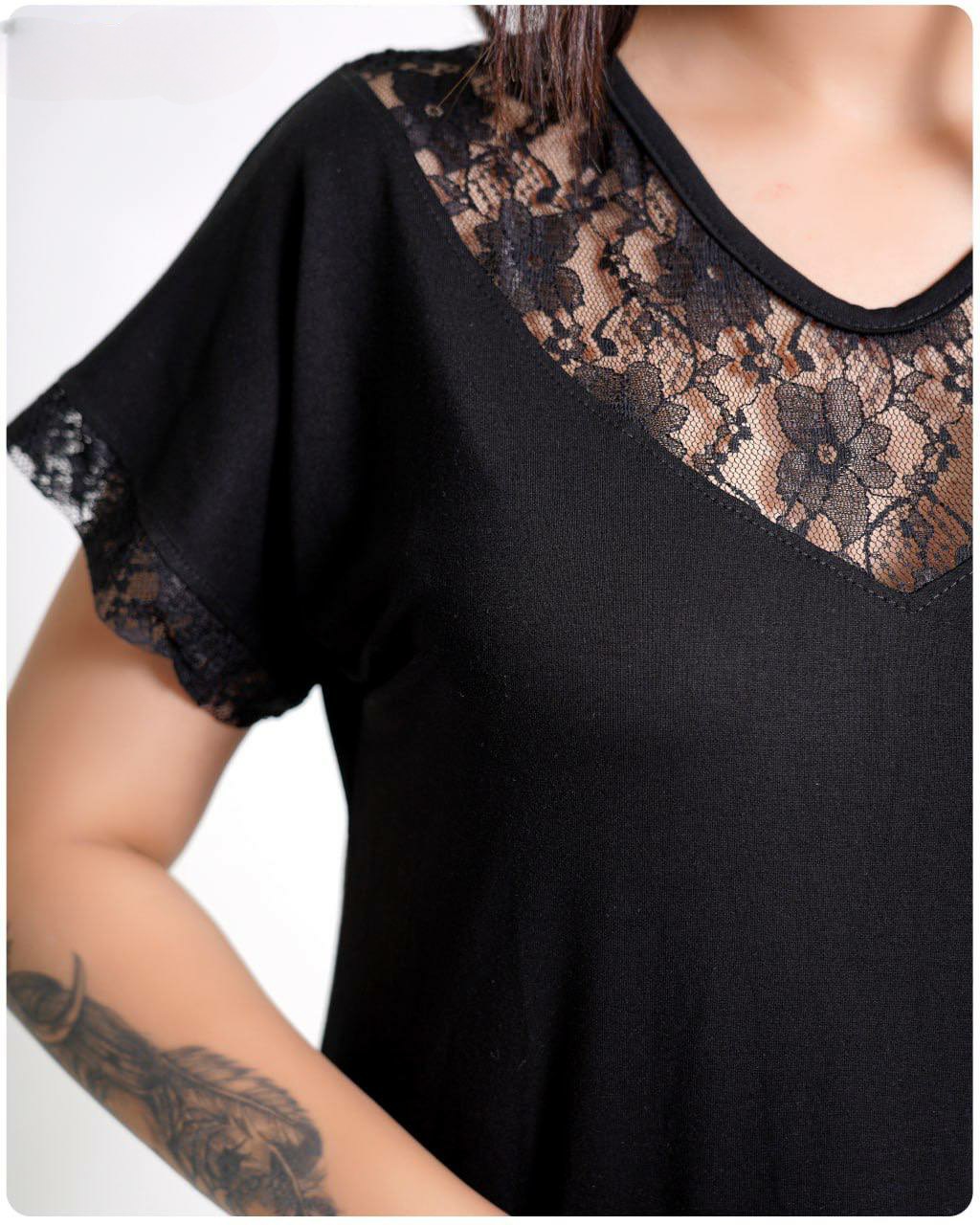 بلوز تور دوزی آماندا ویسکوز لاکرا درجه یک