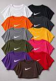 کراپ کیمونو ورزشی Nike؛ پارچه سوزنی تنفسی و استایل آزاد (فریسایز)