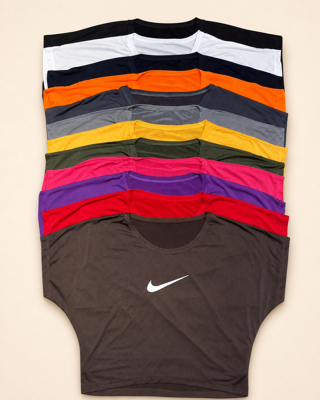 کراپ کیمونو ورزشی Nike؛ پارچه سوزنی تنفسی و استایل آزاد (فریسایز)