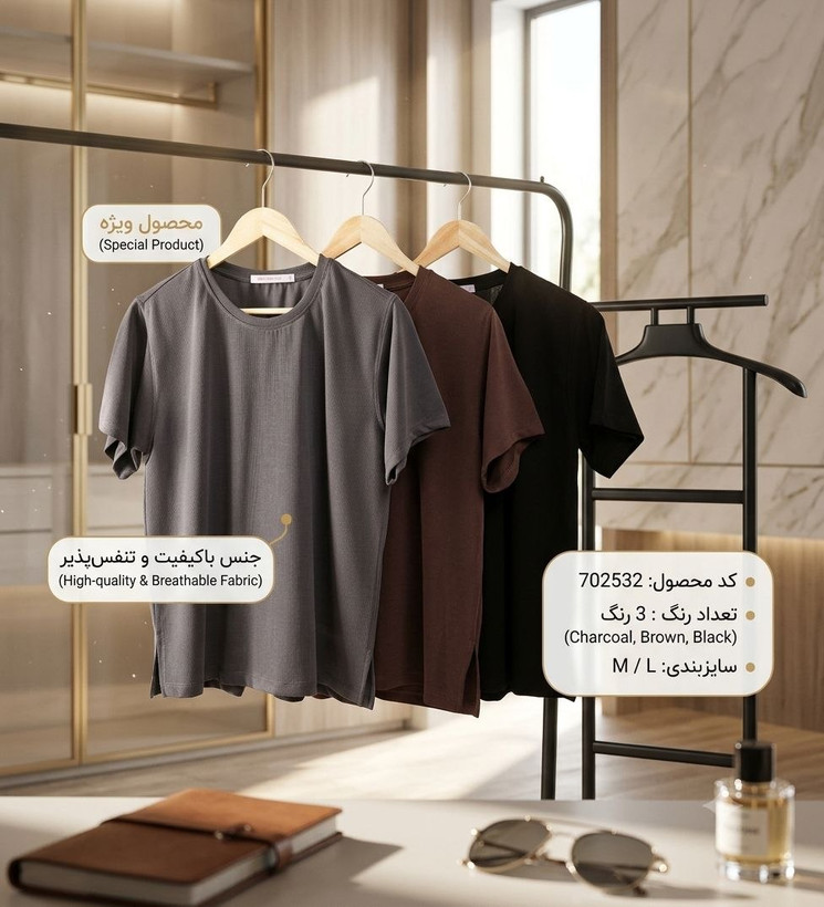 ست تیشرت و شلوار مودال لخت و ریزشی ، ترند؛ راحتیِ لوکس در یک استایل خاص