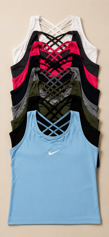 تاپ ورزشی زنانه Nike مدل پشتبندی ضربدری؛ فریسایز با رنگبندی متنوع و جذاب